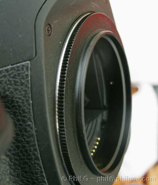 Reverse Mount Adaptor in Camera  © Phil Gee
