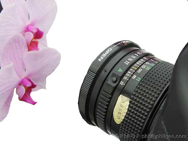 Reverse Mount 50mm Lens © Phil Gee