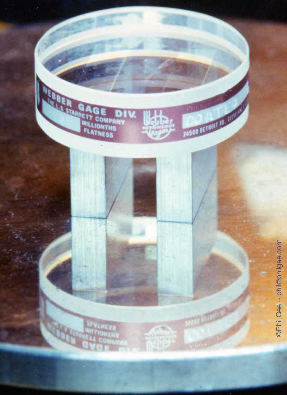 Checking Slip Gauges with an Optical Flat © Phil Gee