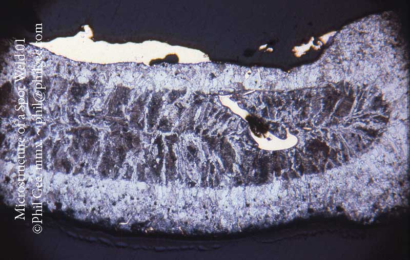 Spot Weld Microstructure © Phil Gee